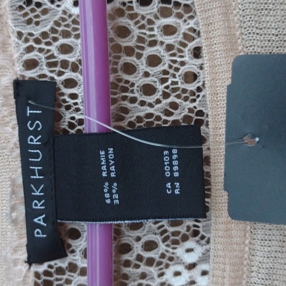 NWT Peachy pink colored blouse size small. It's quite sheer. - Picture 3 of 3